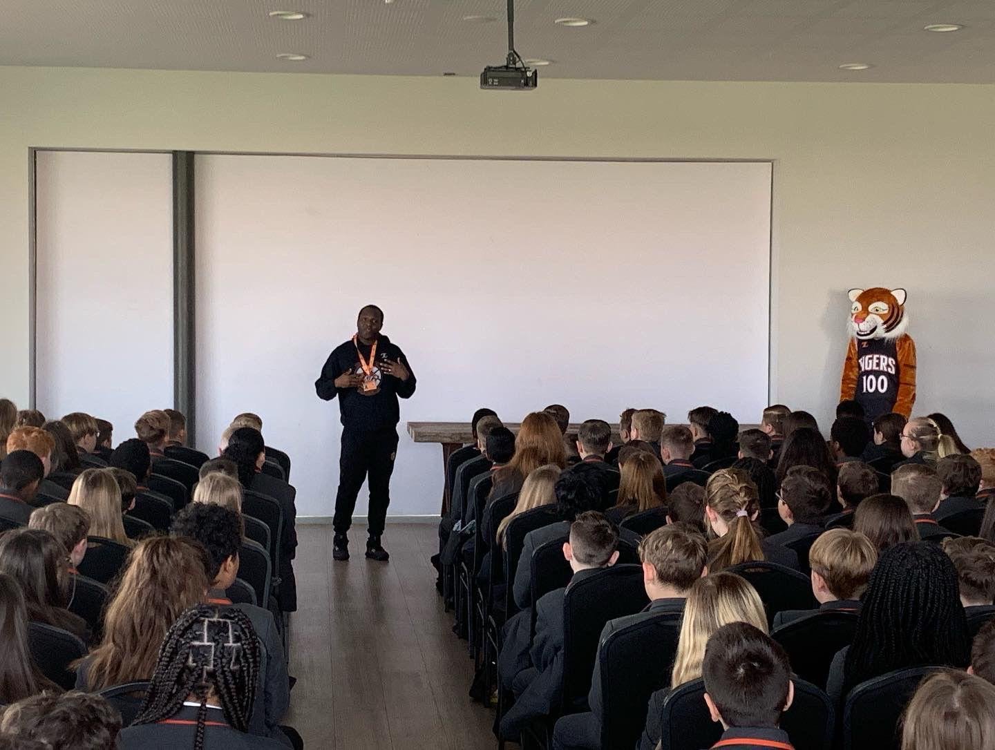 Bexley Tigers speaking at School assembly Bexley Tigers speaking at School assembly